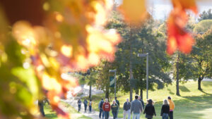 Le&nbsp;Moyne College at night