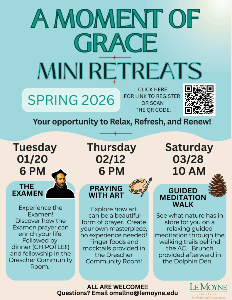 Moments of Grace Retreat Schedule